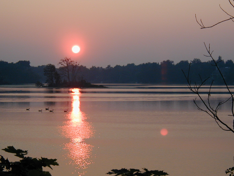 Looking west on Island Lake