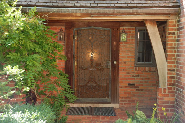 front door of private home on island lake & lower long lake